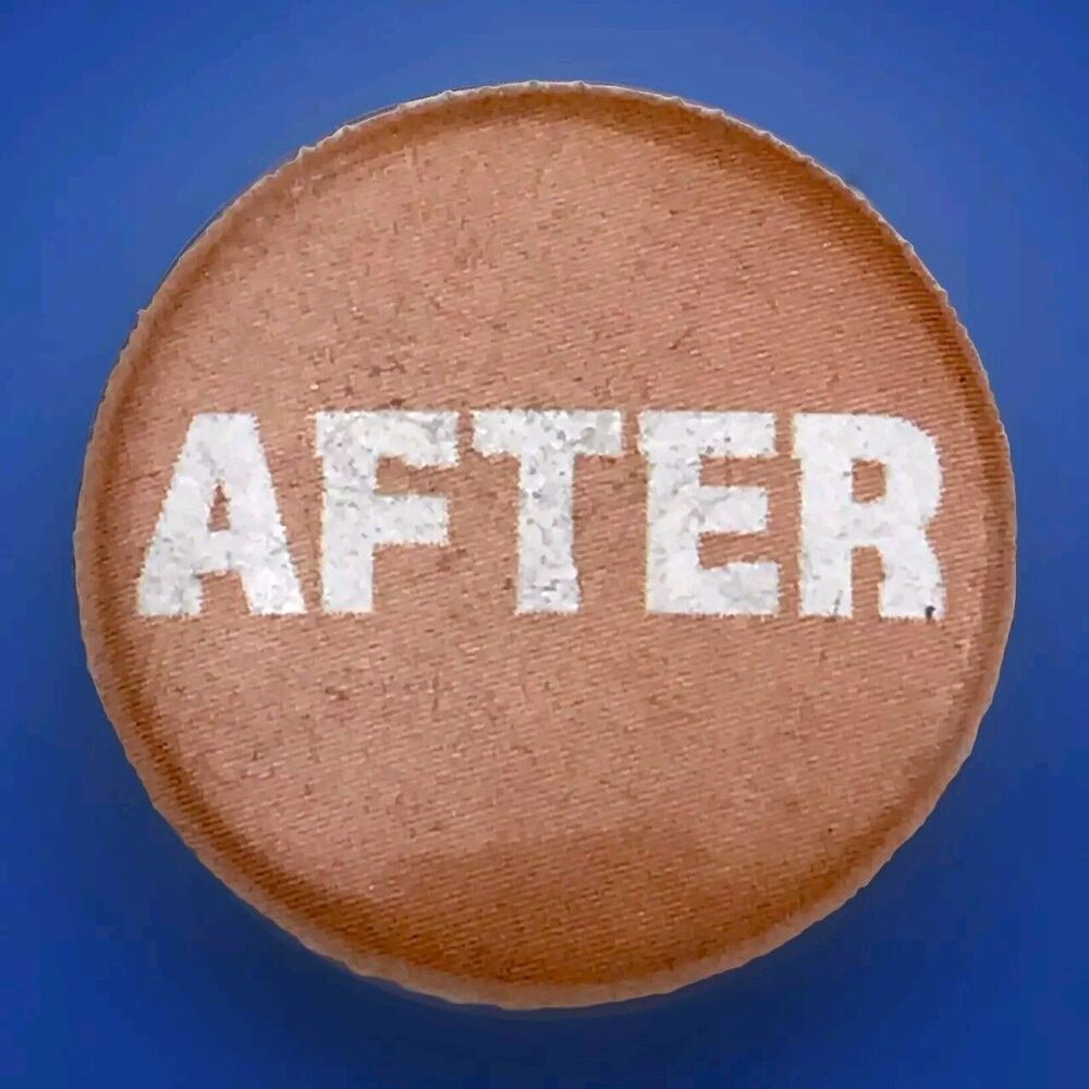After Pin Button Vintage Pinback Circular Collectible Retro